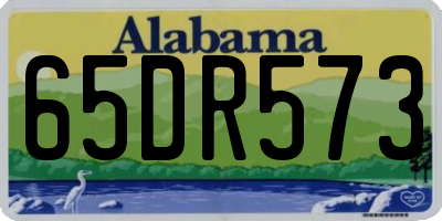 AL license plate 65DR573
