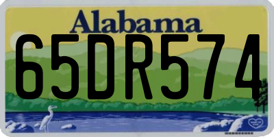 AL license plate 65DR574