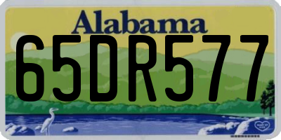 AL license plate 65DR577