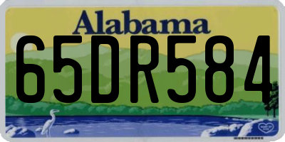 AL license plate 65DR584
