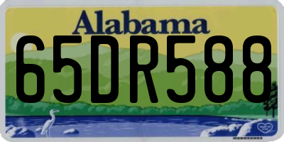 AL license plate 65DR588