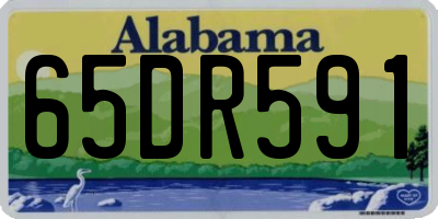 AL license plate 65DR591