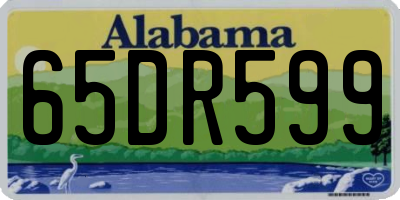 AL license plate 65DR599