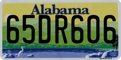 AL license plate 65DR606