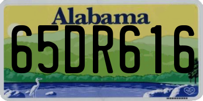 AL license plate 65DR616