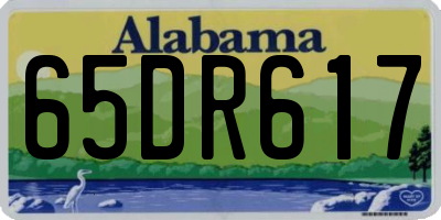 AL license plate 65DR617