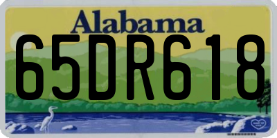 AL license plate 65DR618
