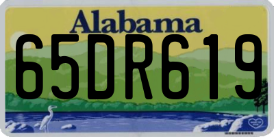 AL license plate 65DR619