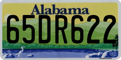 AL license plate 65DR622