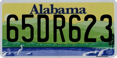 AL license plate 65DR623