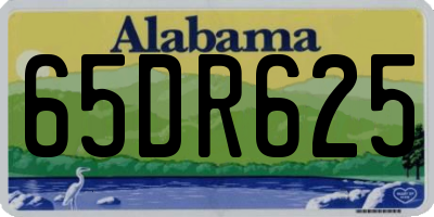 AL license plate 65DR625