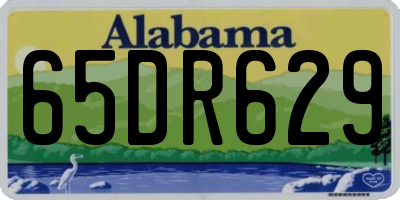 AL license plate 65DR629