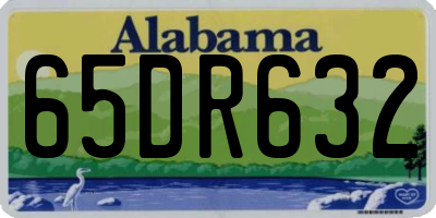 AL license plate 65DR632