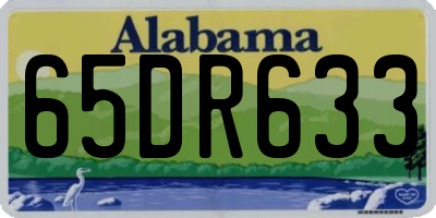 AL license plate 65DR633