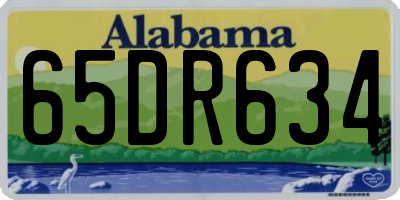 AL license plate 65DR634