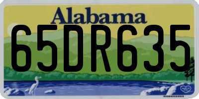 AL license plate 65DR635