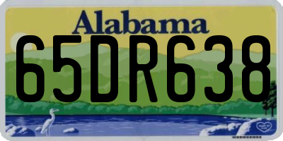 AL license plate 65DR638