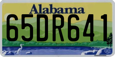 AL license plate 65DR641