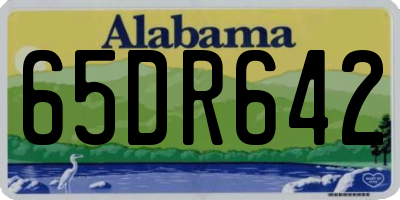 AL license plate 65DR642
