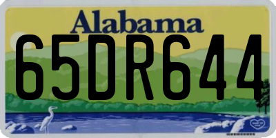 AL license plate 65DR644