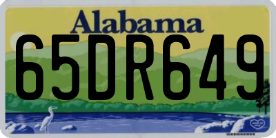 AL license plate 65DR649