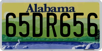 AL license plate 65DR656