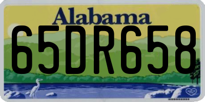 AL license plate 65DR658