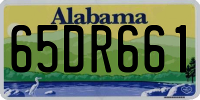 AL license plate 65DR661