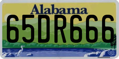 AL license plate 65DR666