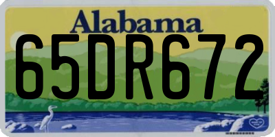 AL license plate 65DR672