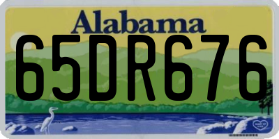AL license plate 65DR676