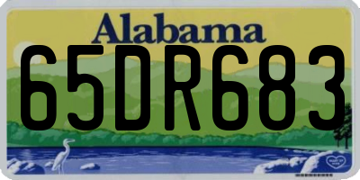 AL license plate 65DR683