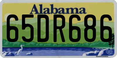 AL license plate 65DR686