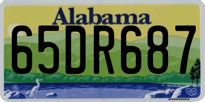 AL license plate 65DR687