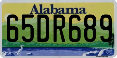 AL license plate 65DR689
