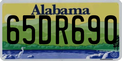 AL license plate 65DR690