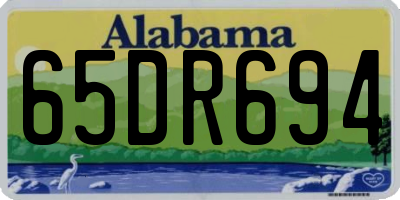 AL license plate 65DR694
