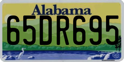 AL license plate 65DR695