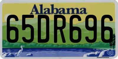 AL license plate 65DR696