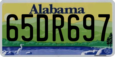 AL license plate 65DR697
