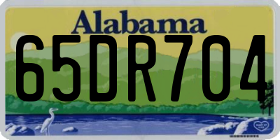 AL license plate 65DR704