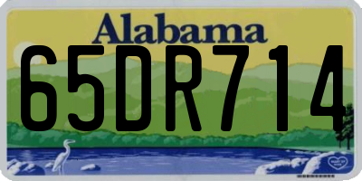 AL license plate 65DR714