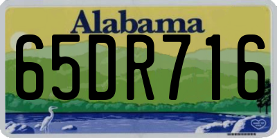 AL license plate 65DR716