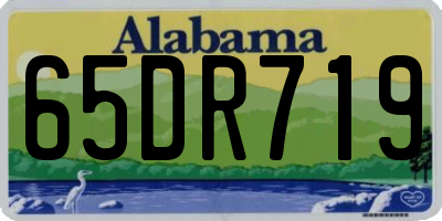 AL license plate 65DR719