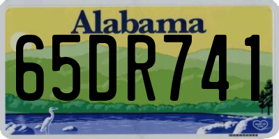 AL license plate 65DR741
