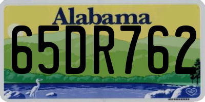 AL license plate 65DR762