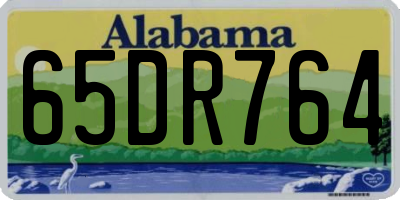 AL license plate 65DR764
