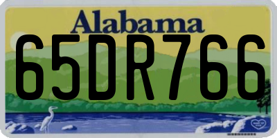 AL license plate 65DR766