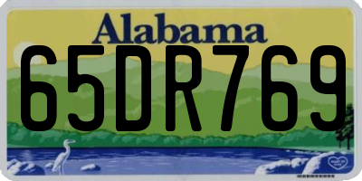 AL license plate 65DR769