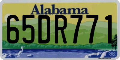 AL license plate 65DR771